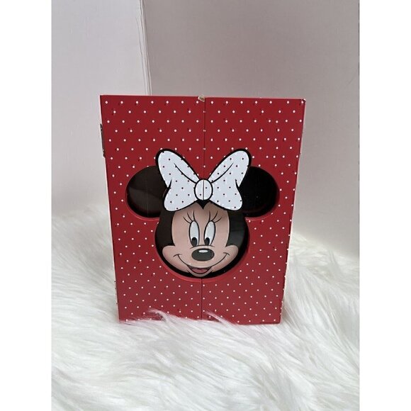 DISNEY PARKS Minnie Mouse Red Fold Out Photo Picture Frame Polka Dots - Picture 2 of 10